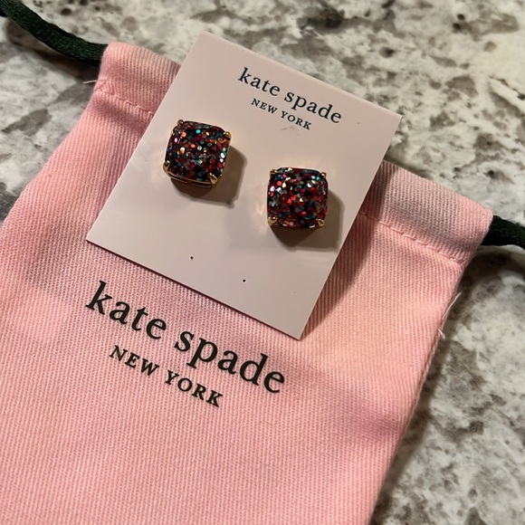 Kate Spade Multicolored Glitter Stud Earrings - Picture 2 of 8